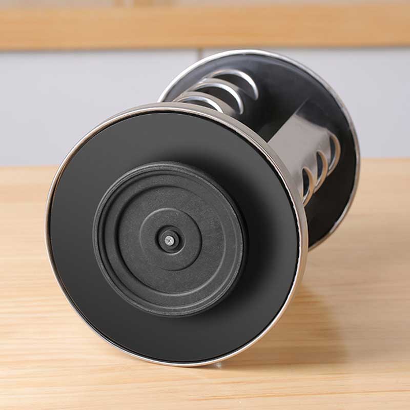 16-Piece Stainless Steel Revolving Spice Masala Jar Rack Tower Organizer