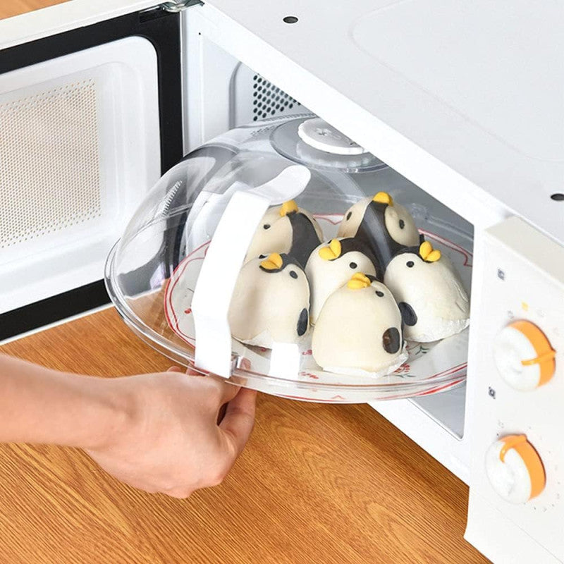 Anti-Splash Microwave Cover With Handle