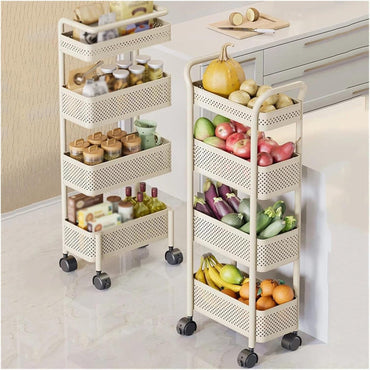 Kitchen Storage Cart With Wheels