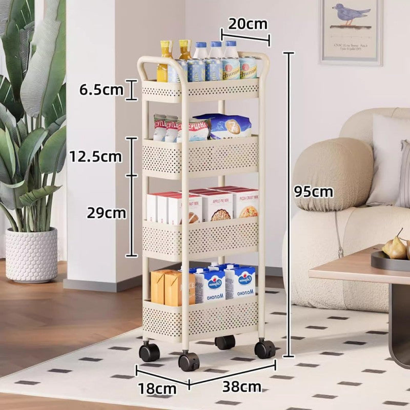 Kitchen Storage Cart With Wheels