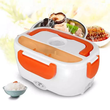 ELECTRIC LUNCH BOX WITH SPOON PORTABLE ELECTRIC HEATING LUNCH BOX FOOD HEATER RICE CONTAINER FOR OFFICE CAR ELECTRIC LUNCH BOX