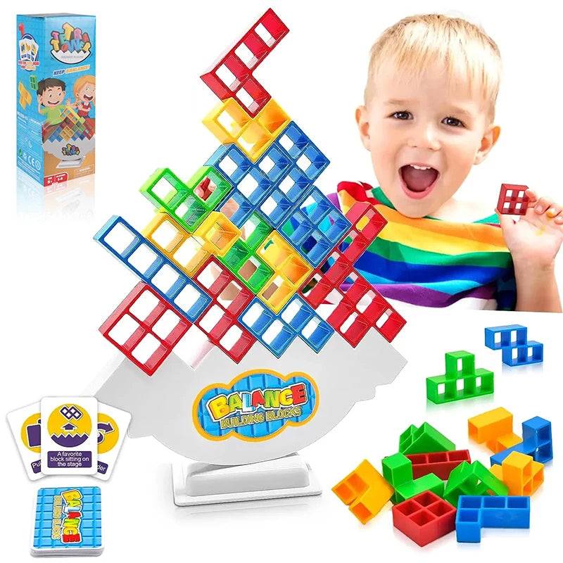 Tetra Tower Balance Stacking Building Blocks Game