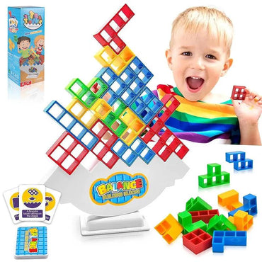 Tetra Tower Balance Stacking Building Blocks Game