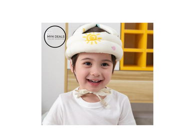 Cotton Infant Toddler Safety Helmet Baby Kids Head Protection Hat for Walking Crawling Baby.