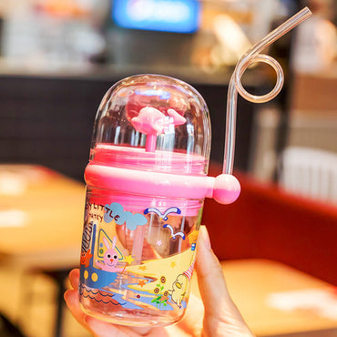 250ML Baby Water Bottle Cartoon Whale Children Cup