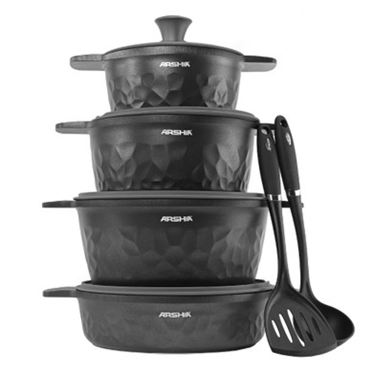 Arshia Die-Casted Cookware Set 8pcs induction Plate