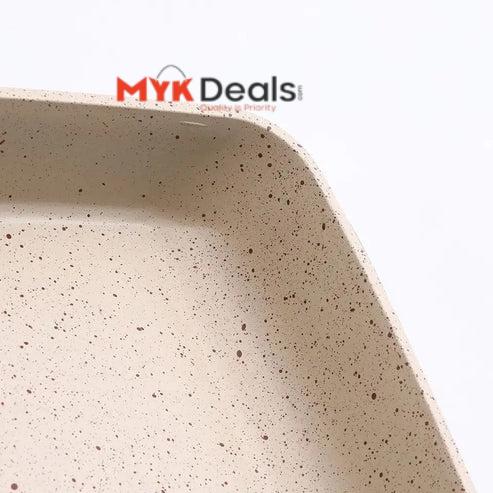 Square Ceramic Frying Pan, Durable Stone Frying Pan, Wooden Handle Square Frying Pan, Omelette Non Stick Fry Egg Kitchen Breakfast Maker, Square Thick Frying Tool, Anti Slip Tamagoyaki Pan, Square Egg Pan, Daily Cookware Gadget, Home Kitchen Items