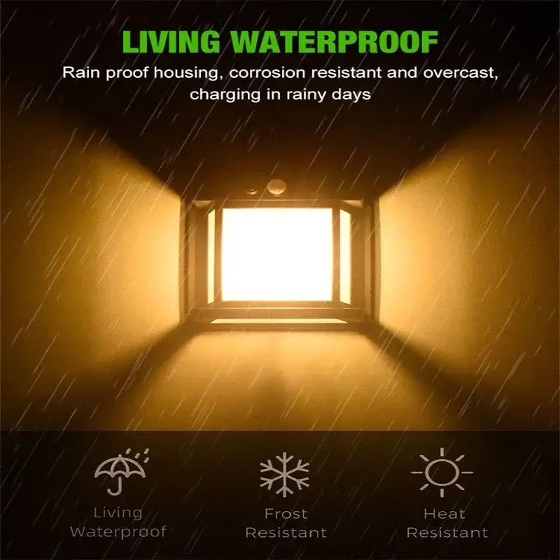 Solar Tungsten Filament Lamp, Waterproof Intelligent Induction Lantern, Wireless Dusk to Dawn Porch Light, Outdoor Wall Light with Motion Sensor, Courtyard Garden Villa Lighting Night Light, Sunlight Prowered Motion Sensor Lamp