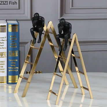 Metal Thinker on the Stairs