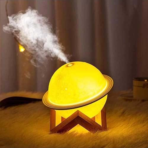 3D Moon Lamp Humidifier with LED 3 Color Night Light