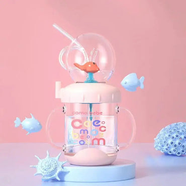 Whale Water Cup With Straw