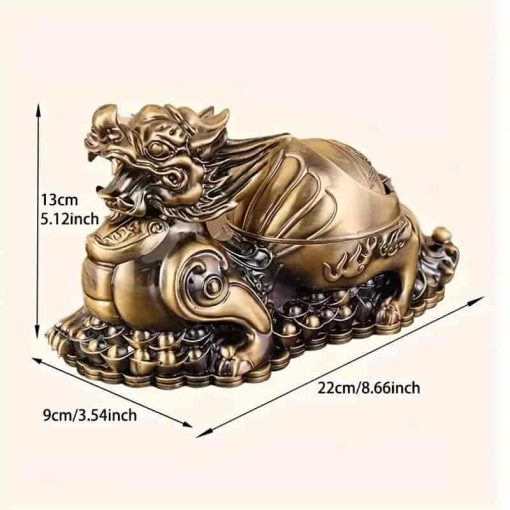 Feng Shui Ashtray with Lid