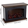 LED Table Fireplace  Glass Panel