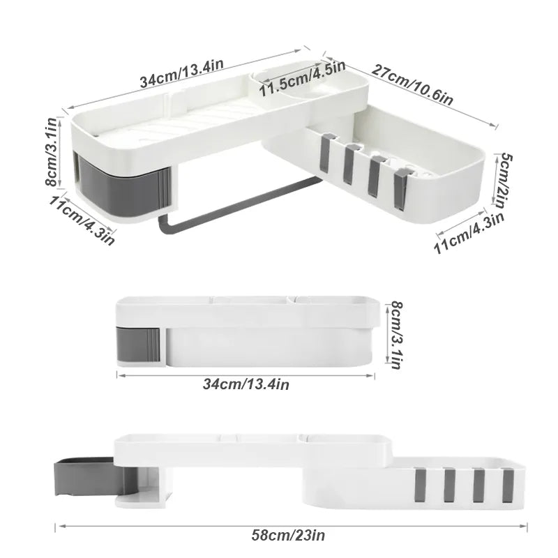 Corner Bathroom Shelf