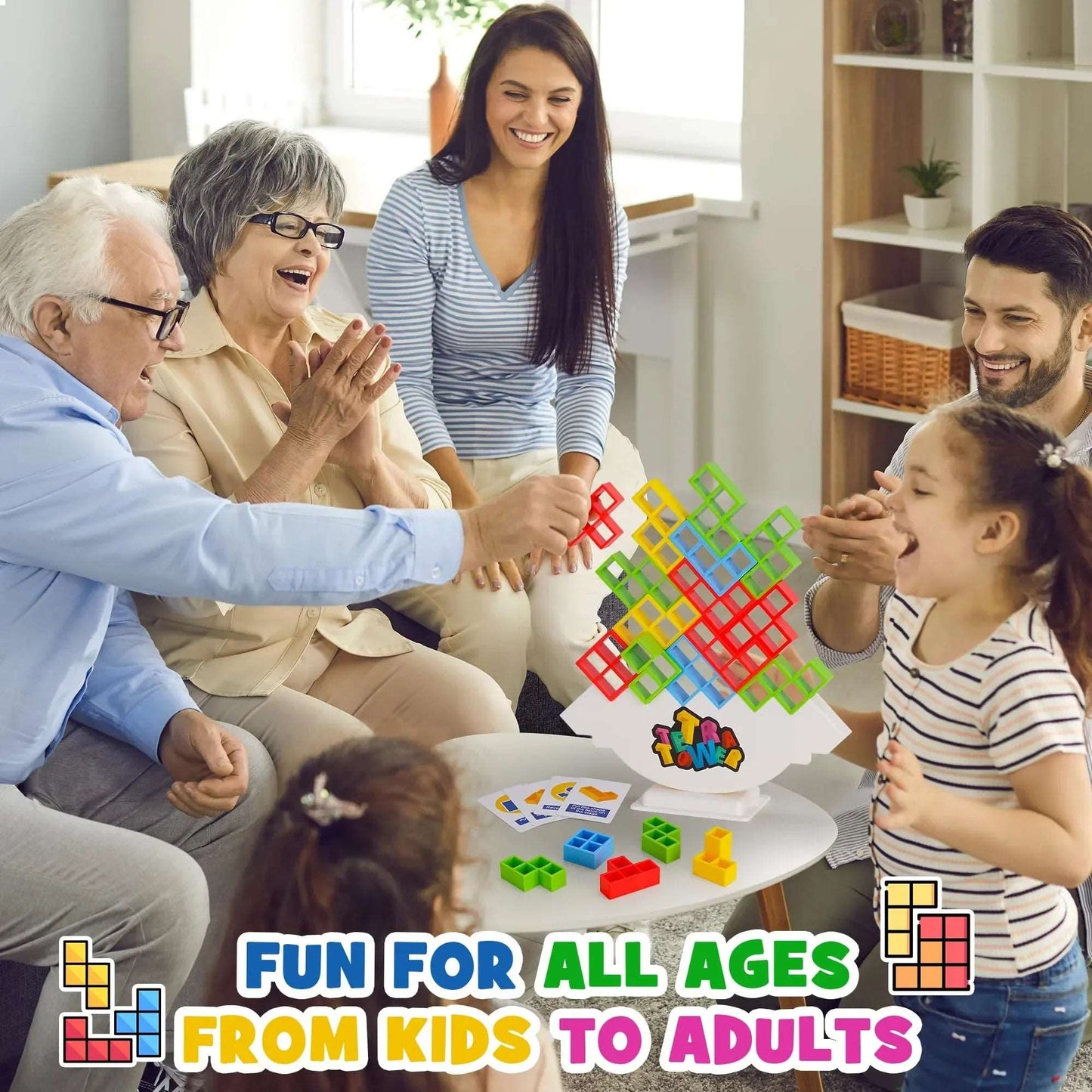 Tetra Tower Balance Stacking Building Blocks Game