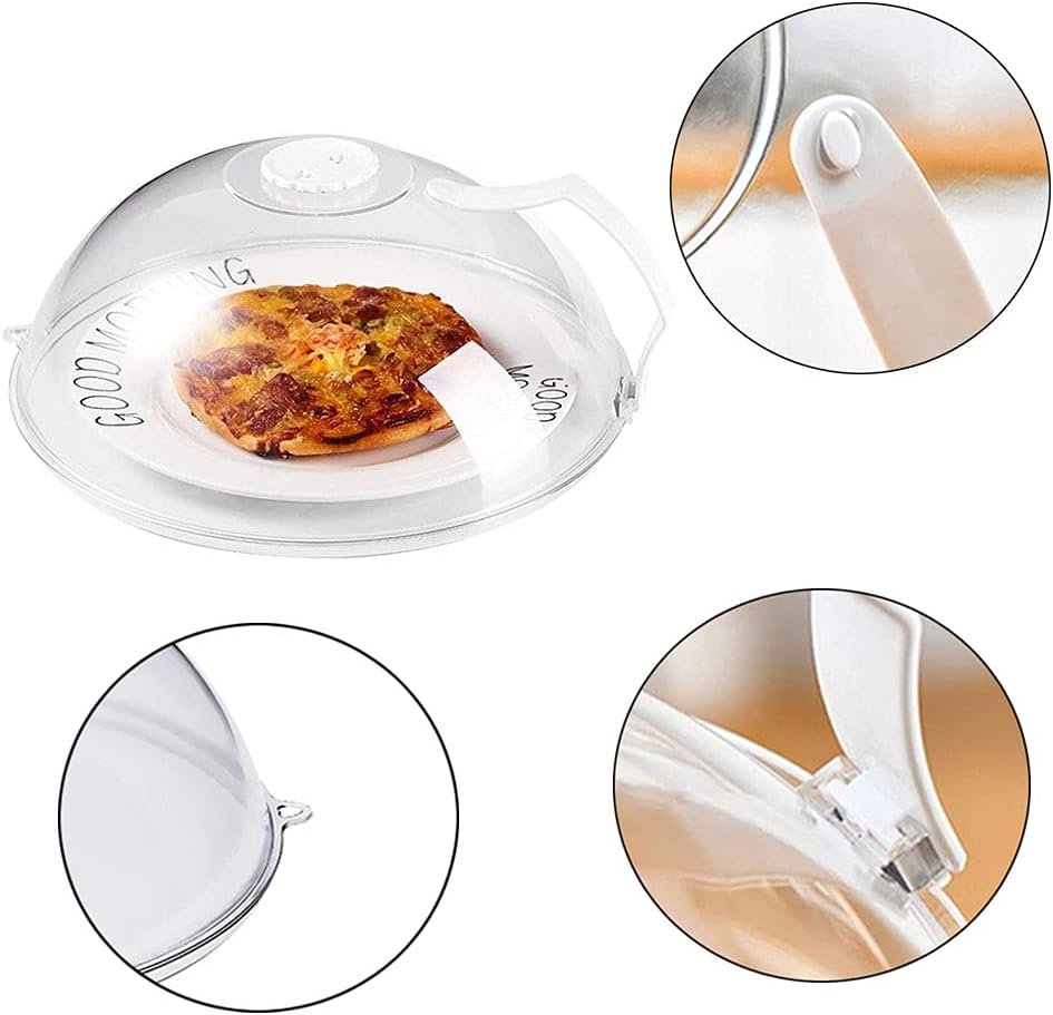 Anti-Splash Microwave Cover With Handle