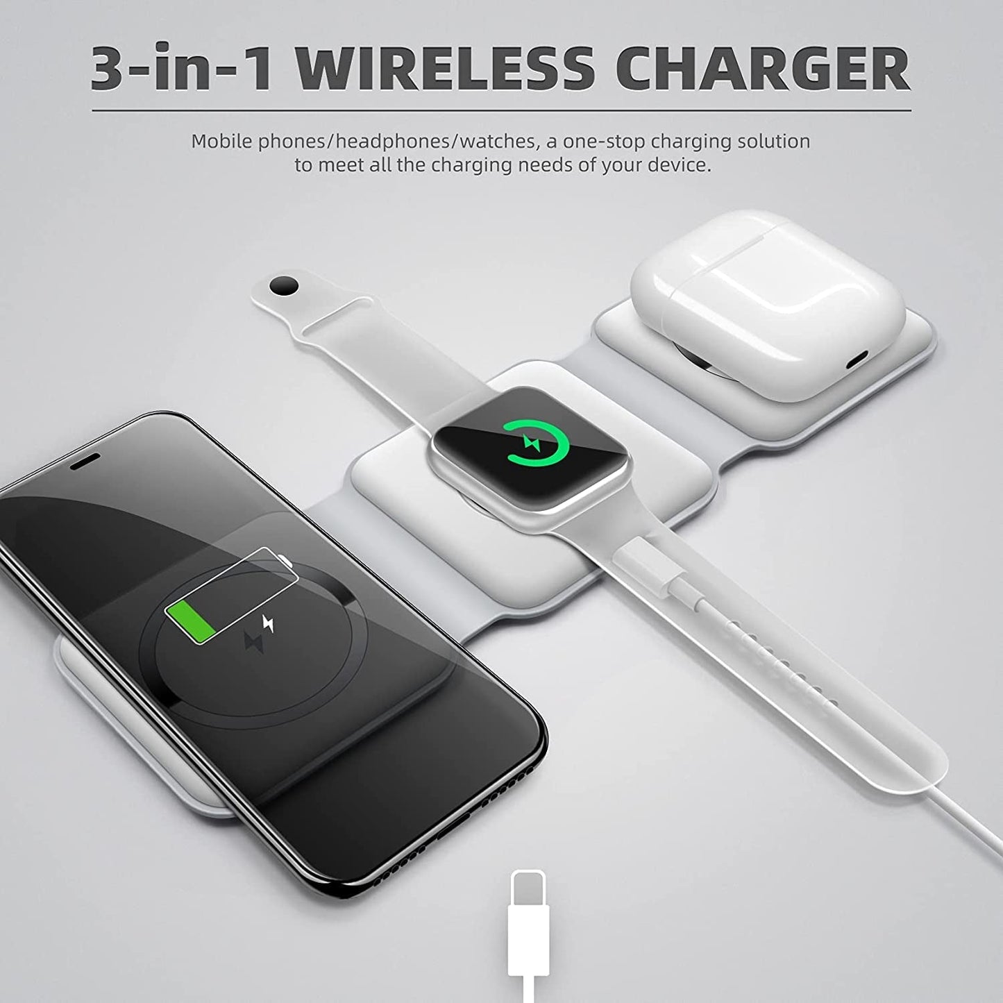 3in 1 Wireless Charger 15W