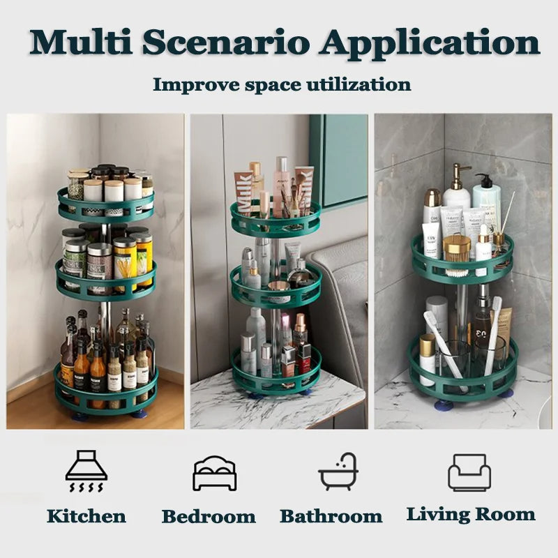 Rotatable Spice Rack Kitchen