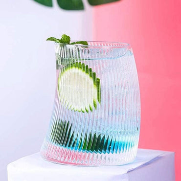 Premium Crystal Cocktail Curve Glass (6 Pcs Set)