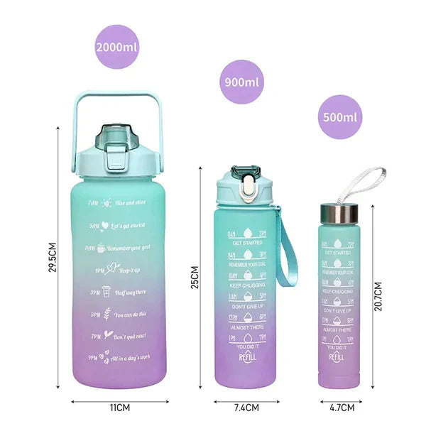 3pcs Sports Water Bottle