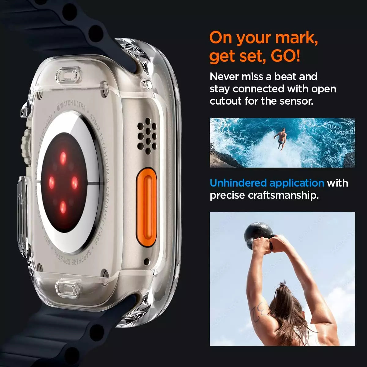 Apple Watch Ultra 2 / 1 Ultra Hybrid Case Crystal Clear
