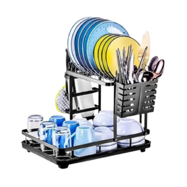 PREMIUM 2 LEVEL DISH DRYING RACK