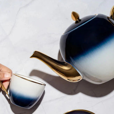 New Tea & Cake Set - White & Blue