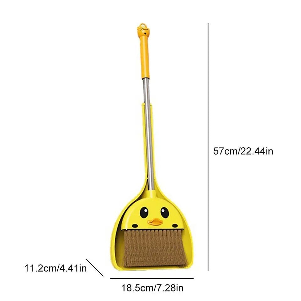 Amazing Duck Cleaning Kit, Duck Dust Broom Set, Little Duck Soap Holder, Duck Toilet Cleaner, Kids Cleaning Kit