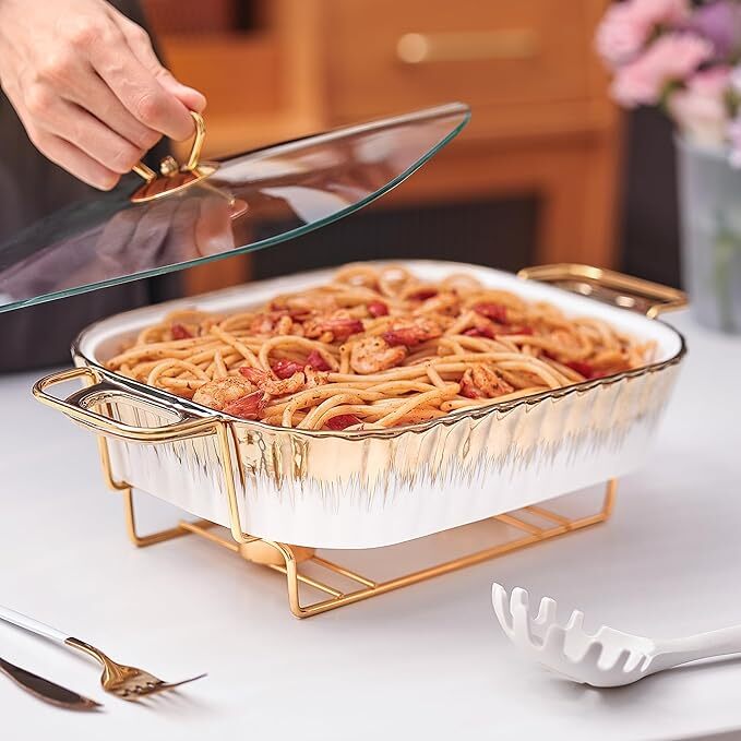 Ceramics Chafing Dish Buffet Set