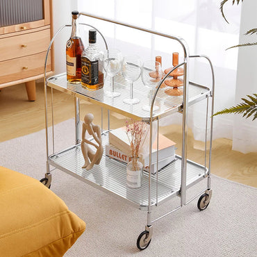 Modern Gold Folding Bar Cart Trolley