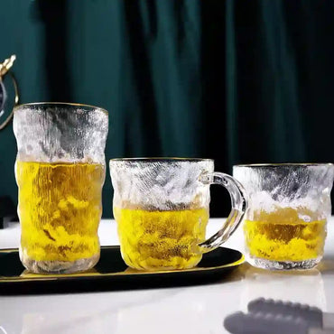 Glacier Pattern Glass with Handle (Set of 6)