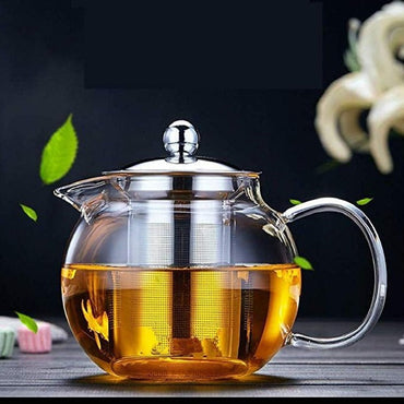 Heat Resistant Glass Teapot with Removable Infuser