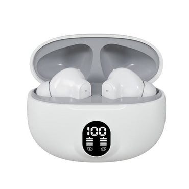 Wireless Bluetooth Earbuds with LED Display | In-Ear Stereo Headphones with Mic | Type-C Fast Charging | Bluetooth 5.3 | Compatible with Android & iPhone