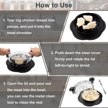 Chicken Shredder Tool – BPA-Free, Dishwasher Safe
