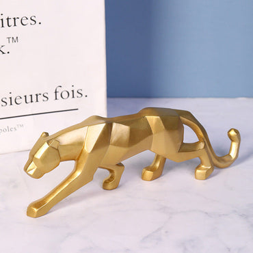 Leopard Ornaments Home Office Geometric Animal  Home Decoration