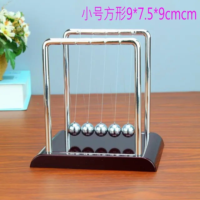 Metal Pendulum Balance Ball Small Size Physics Science Accessory Desk Table Decor Game Newtons Cradle Steel Ball