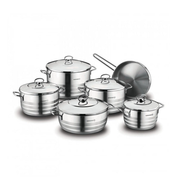Korkmaz A-1090 Astra XL 11-Piece Cookware Set