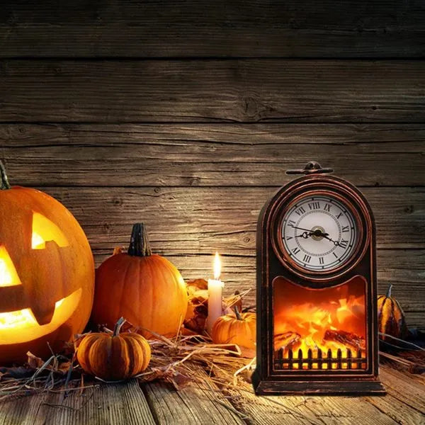 LED CLOCK TOWER FIREPLACE LANTERN