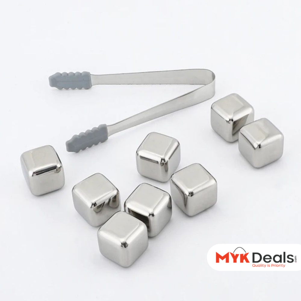 8pc Ice Cubes Set with tong