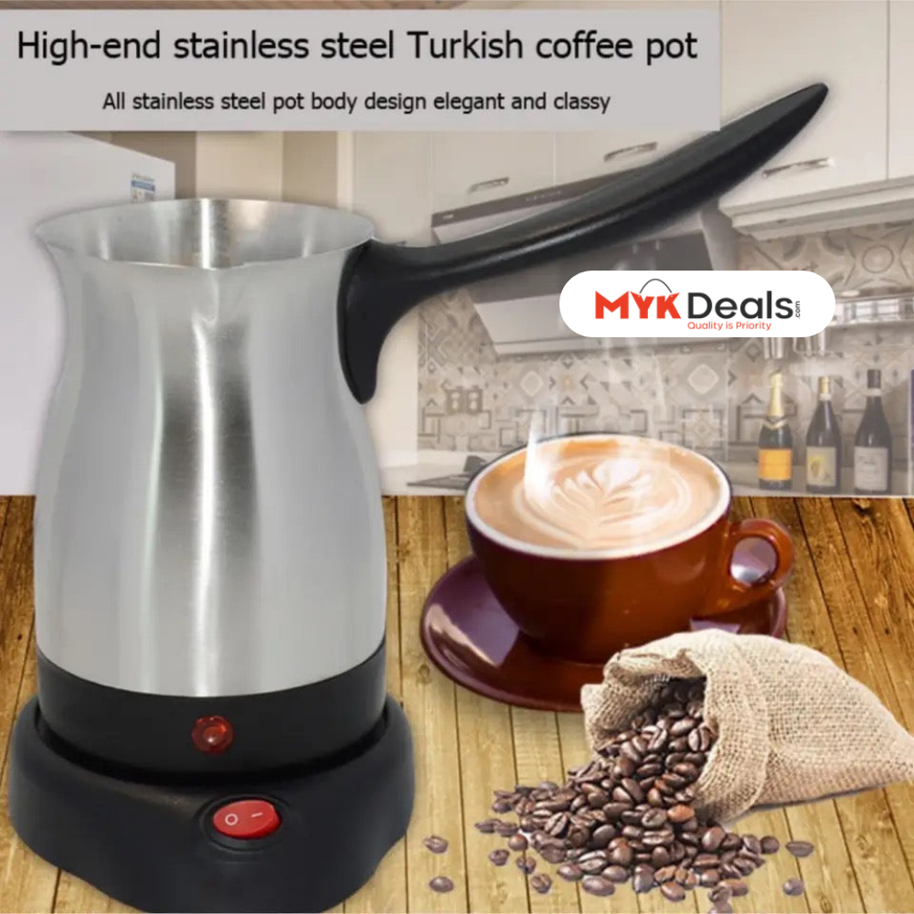 Stainless Steel Coffee Pot, Portable Electric Coffee Maker, Home Office Espresso Tea Pot, Electric Trunk coffee maker