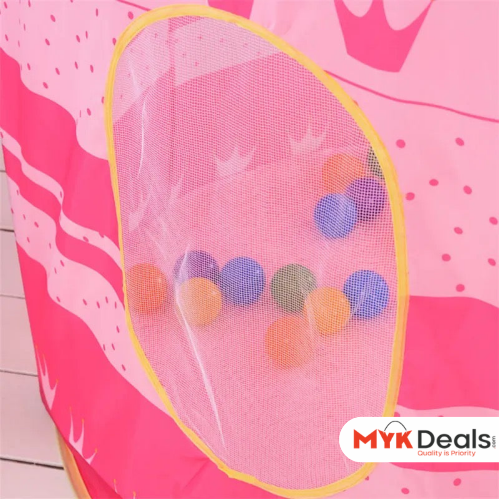 Castle Play House, Foldable Tipi Prince Folding Tent, Children Boy Castle Cubby Play, Funny Zone Indoor Outdoor Playhouse Castle Toy,  Pop Up Pink Children Play Tent/House, Indoor & Outdoor Large Kids Play Tent, Durable Kids Playhouse