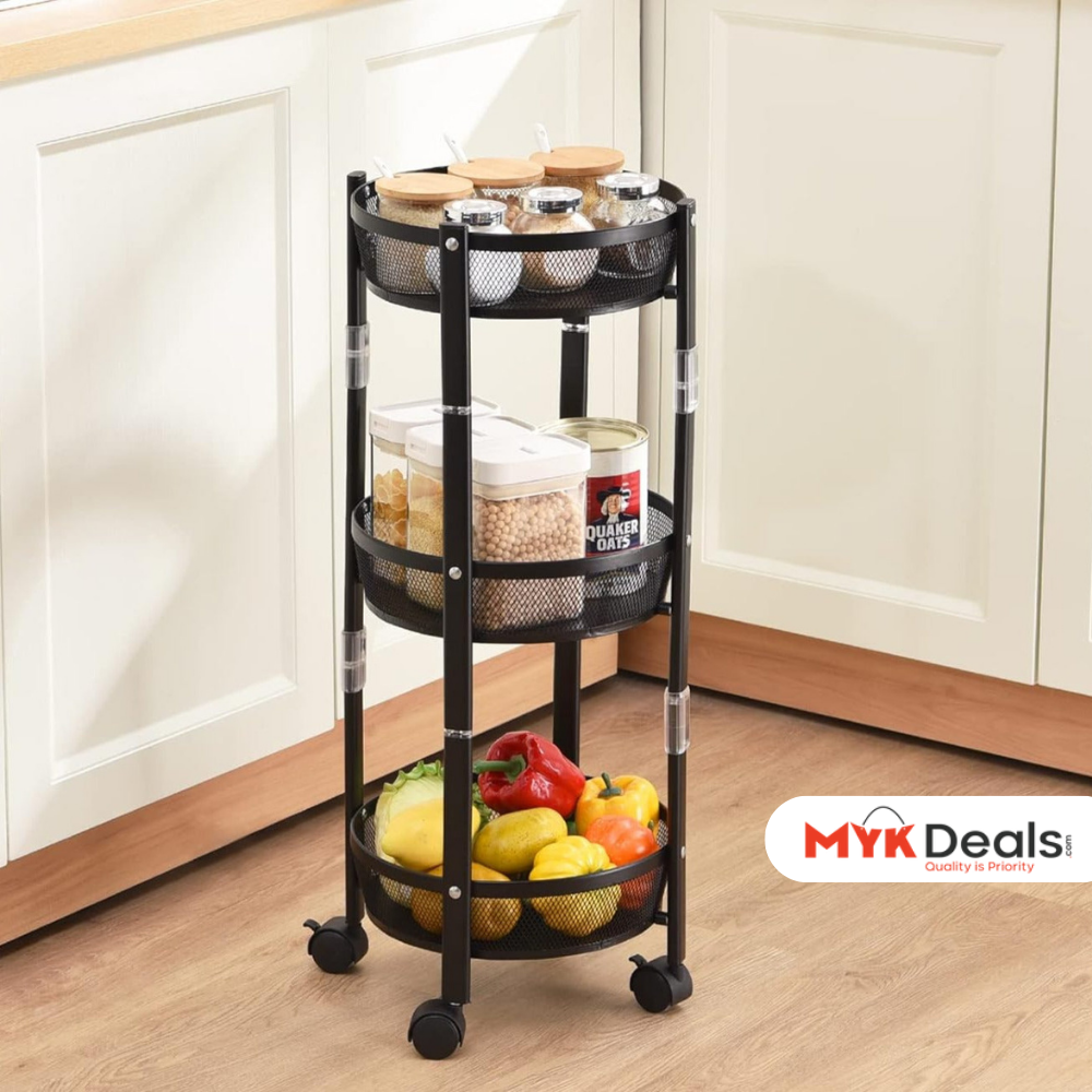 3 layer Folding Storage Cart