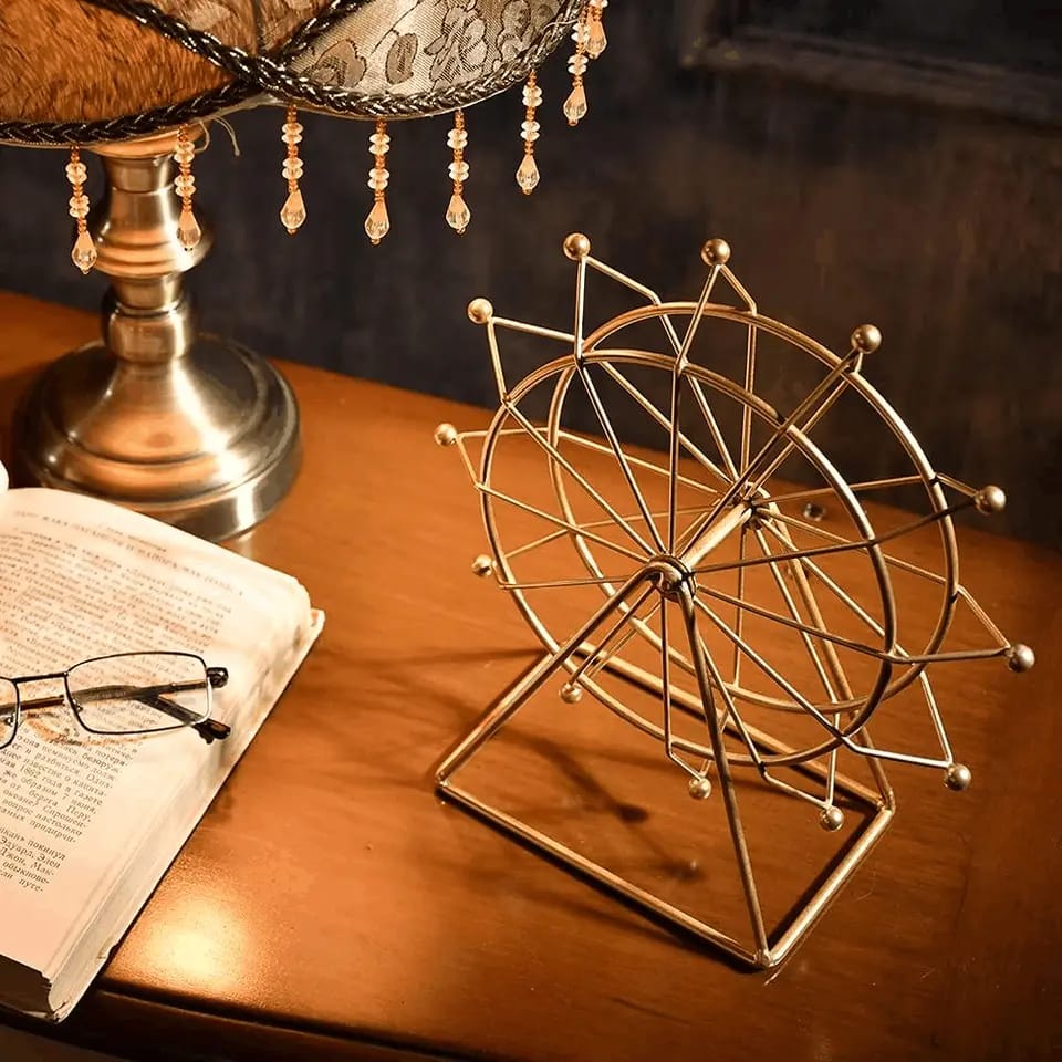 Spinning Ferris Wheel Metal Sculpture