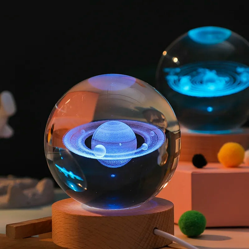 3D Crystal Lights Lamp Glowing objects