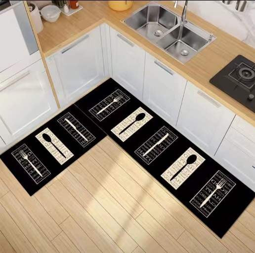2Pcs Set Kitchen Floor Mat Non Slip-G