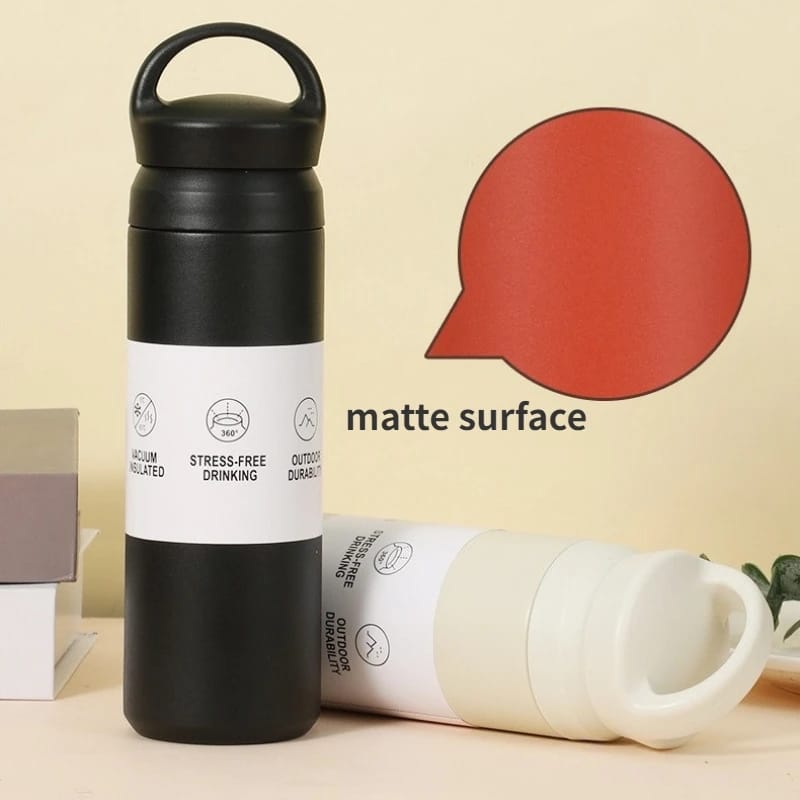 500ml Double Layer 304 Stainless Steel Portable Vacuum Flasks Hot/cold Maintance Water Bottles