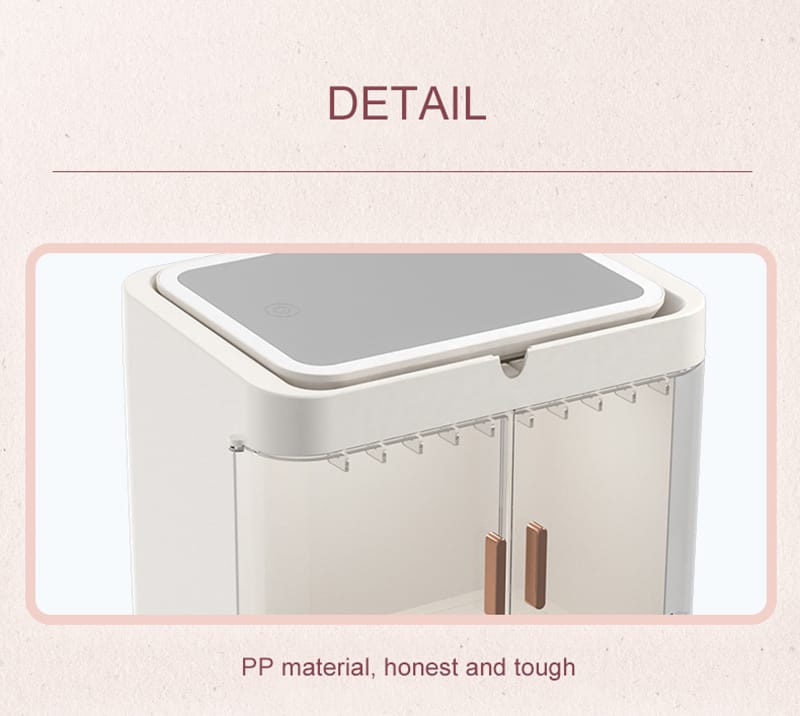 Classy Cosmetic Organizer With Led Mirror