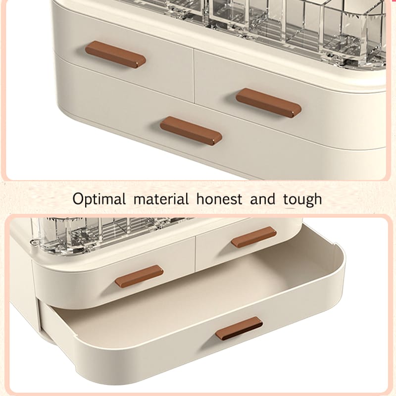 Classy Cosmetic Organizer With Led Mirror