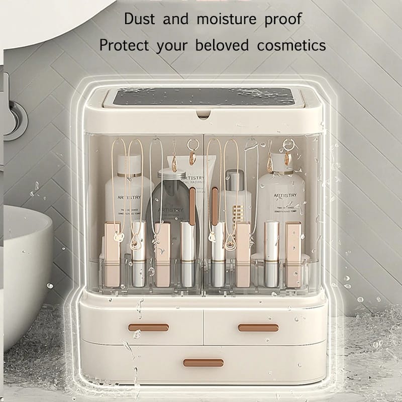 Classy Cosmetic Organizer With Led Mirror