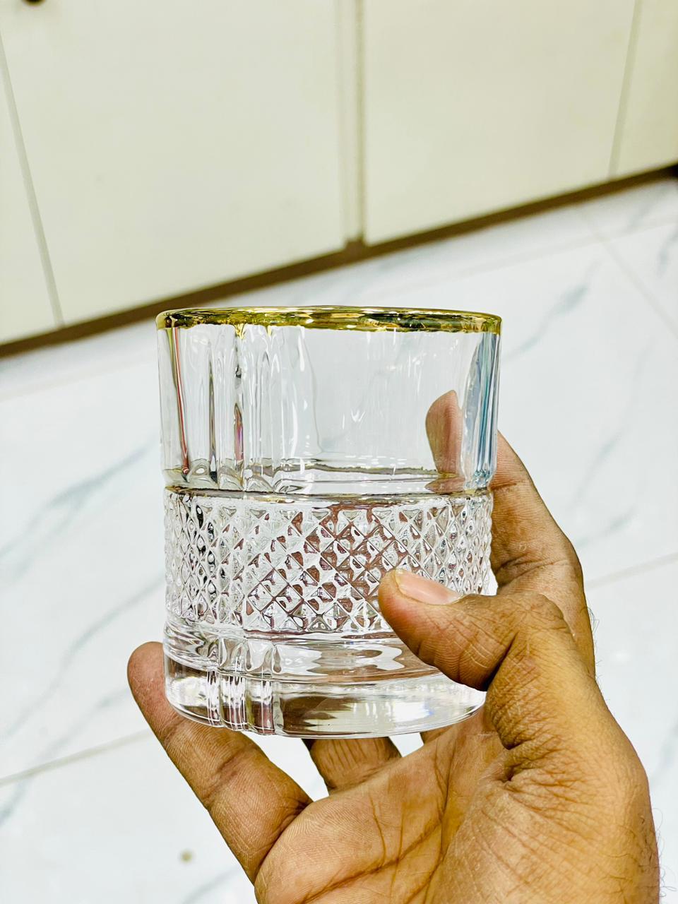 Golden Line 6 Pcs Drinking Glass Set